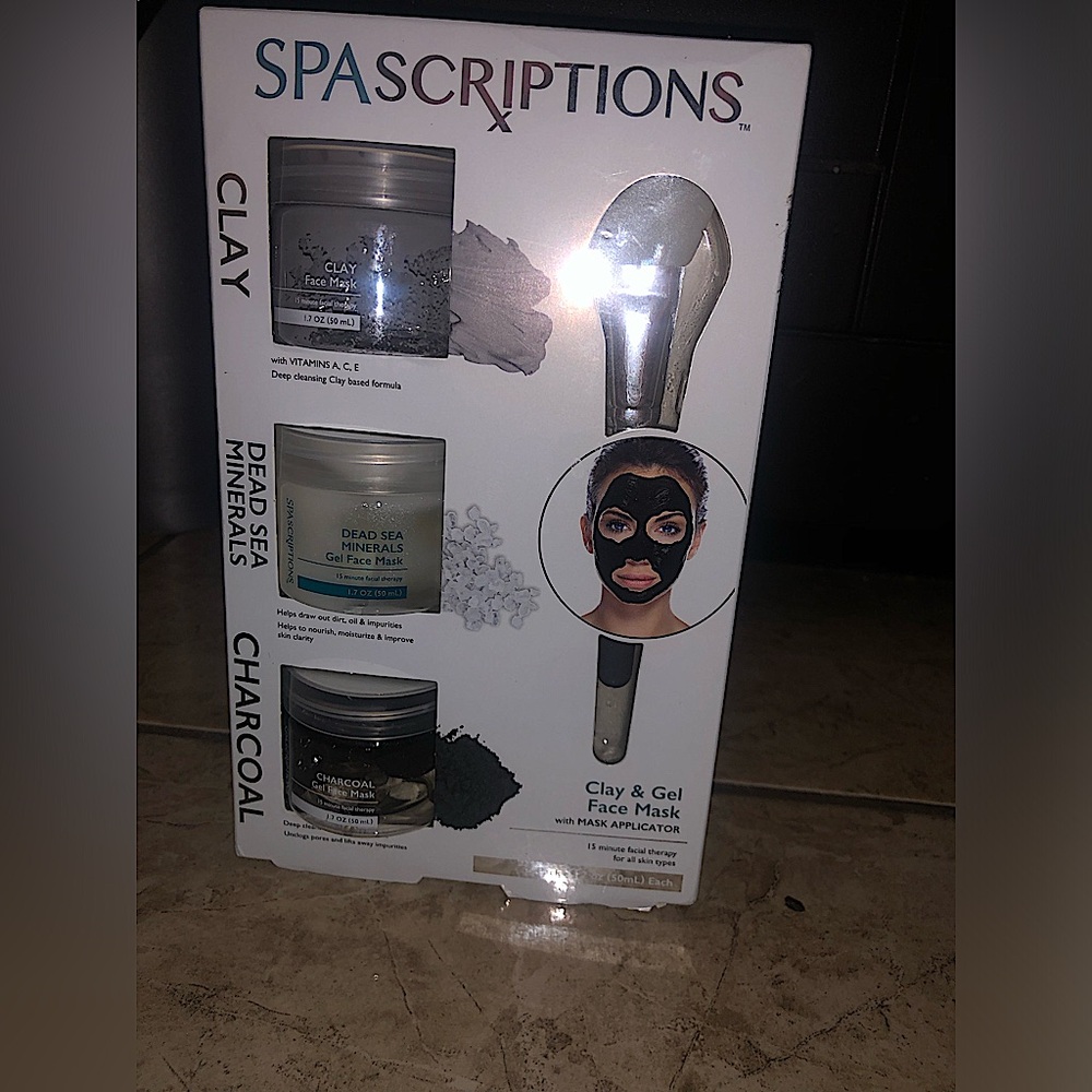 SpaScriptions Clay and Gel Face Mask Set